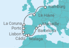 Hamburg to Marseille Cruise itinerary  - Costa Cruises