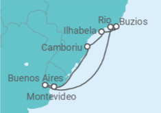 Brazil, Argentina Cruise itinerary  - MSC Cruises