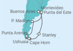 Uruguay, Argentina, Chile Cruise itinerary  - Celebrity Cruises