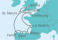 Scenic Scenes of France and Northern Spain Cruise itinerary  - Ambassador Cruise Line
