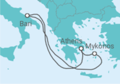 Greece, Italy All Inc. Cruise itinerary  - MSC Cruises