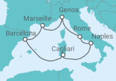 Western Med with Sardinia & Naples +Hotel +Flights Cruise itinerary  - Costa Cruises