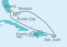 Puerto Rico, The Bahamas Cruise itinerary  - MSC Cruises