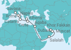 Dubai to Rome Cruise itinerary  - Costa Cruises