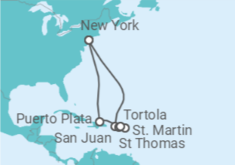 Puerto Rico, Sint Maarten, Virgin Islands, The Bahamas Cruise itinerary  - Norwegian Cruise Line