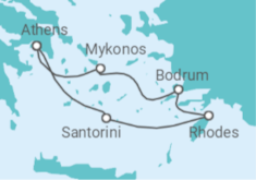Greek Island Glow Cruise itinerary  - Virgin Voyages