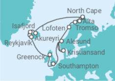 United Kingdom, Iceland, Norway Cruise itinerary  - PO Cruises