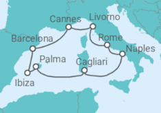 France, Italy & Spain +Flights +Hotel Cruise itinerary  - Norwegian Cruise Line