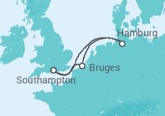 Hamburg & Bruges Cruise itinerary  - PO Cruises