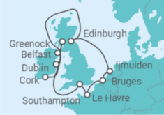 British Isles, Amsterdam & Bruges Cruise itinerary  - Norwegian Cruise Line