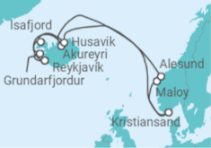 Iceland Cruise & Stay Package w/Flights Cruise itinerary  - Norwegian Cruise Line