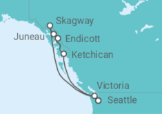 Alaska Cruise +Hotel +Flights Cruise itinerary  - Celebrity Cruises