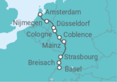 From Basel to Amsterdam : The Treasures of the Celebrated Rhine River (port-to-port cruise) Cruise itinerary  - CroisiEurope