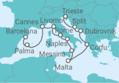 Barcelona to Trieste (Italy) Cruise itinerary  - Norwegian Cruise Line