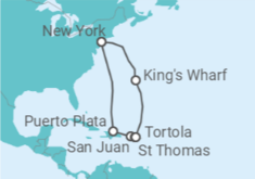 Puerto Rico, Virgin Islands, British Virgin Islands, Bermuda Cruise itinerary  - Norwegian Cruise Line