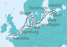 Scandinavia Cruise itinerary  - Cunard