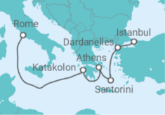 Istanbul to Rome Cruise itinerary  - Cunard