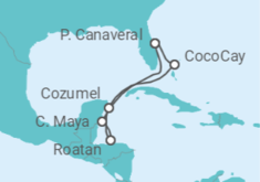 Mexico, Honduras Cruise itinerary  - Royal Caribbean