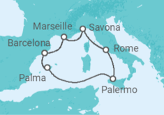 Western Med with Sicily, Majorca & Rome Cruise itinerary  - Costa Cruises
