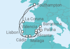 The Med, Andalusia & Lisbon Cruise itinerary  - MSC Cruises