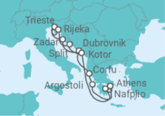 Greece, Croatia, Montenegro Cruise itinerary  - Holland America Line