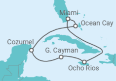Jamaica, Cayman Islands, Mexico All Incl. Cruise itinerary  - MSC Cruises