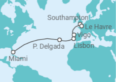 Southampton to Miami Cruise itinerary  - Norwegian Cruise Line