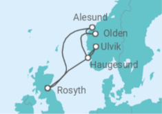 Summertime Norwegian Fjords, Landscapes & Vikings Cruise itinerary  - Fred Olsen