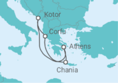 Montenegro, Corfu & Crete Cruise itinerary  - Celestyal Cruises