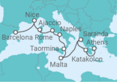 Malta, Italy, France Cruise itinerary  - Holland America Line