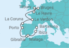 Belgium, Spain, Portugal, Gibraltar Cruise itinerary  - Norwegian Cruise Line