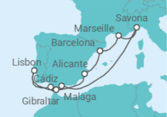 The Med, Andalusia & Lisbon Cruise itinerary  - Costa Cruises