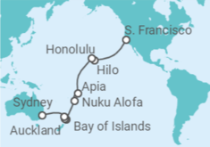 US, Samoa, New Zealand Cruise itinerary  - PO Cruises