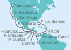 21-Day Panama Canal Cruise itinerary  - Holland America Line