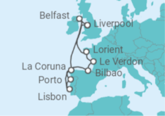 Hidden Gems of France, Spain & Portugal Cruise itinerary  - Ambassador Cruise Line