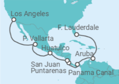 Aruba, Panama, Costa Rica, Mexico Cruise itinerary  - Princess Cruises