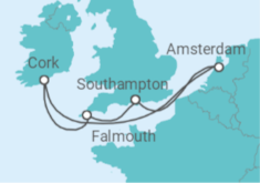 Amsterdam, Cork & Cornwall Cruise itinerary  - MSC Cruises