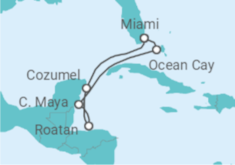 Western Caribbean All Incl. Cruise +Hotel in Miami +Flights Cruise itinerary  - MSC Cruises