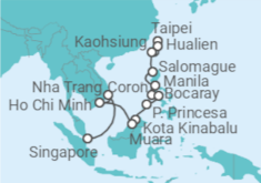 Keelung (Taiwan) to Singapore Cruise itinerary  - Norwegian Cruise Line