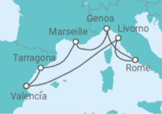 France, Spain, Italy All Incl. Cruise itinerary  - MSC Cruises