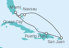 The Bahamas, Puerto Rico Cruise itinerary  - MSC Cruises