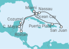 The Bahamas, Puerto Rico, US, Mexico, Honduras Cruise itinerary  - MSC Cruises