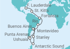 Fort Lauderdale (Florida) to Buenos Aires Cruise itinerary  - Princess Cruises