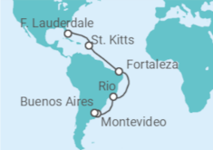 Brazil, Uruguay, Argentina Cruise itinerary  - Princess Cruises