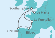 Spain, France All Incl. Cruise itinerary  - MSC Cruises