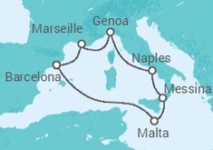 France, Italy, Malta Fly-Cruise Cruise itinerary  - MSC Cruises