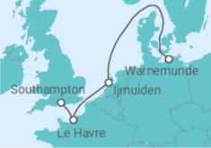 Southampton to Warnemunde Cruise itinerary  - MSC Cruises