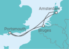 The UK to Zeebrugge & Amsterdam Cruise itinerary  - Virgin Voyages