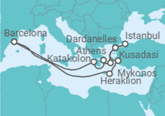 Greece, Turkey Cruise itinerary  - Cunard