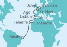 Spain, Portugal, France, United Kingdom Cruise itinerary  - Costa Cruises